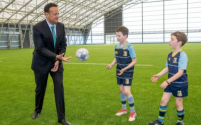 An Taoiseach Leo Varadkar on campus to open Phase Two of the Sport Ireland Indoor Arena