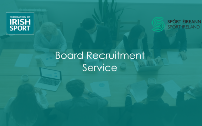 Federation of Irish Sport launch board recruitment service supported by Sport Ireland