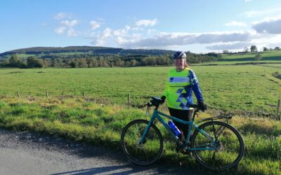 First female hits 100 AXA Community Bike Rides!