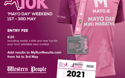 Mayo Day 2021 Womens Virtual 10K – Complete your 10K from the 1st – 3rd May 2021
