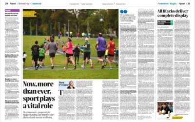 Pre-Budget Campaign: Now, more than ever, sport plays a vital role